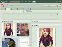 Tablet Screenshot of mushymango.deviantart.com