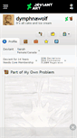 Mobile Screenshot of dymphnawolf.deviantart.com