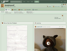 Tablet Screenshot of dymphnawolf.deviantart.com