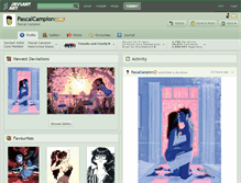 Tablet Screenshot of pascalcampion.deviantart.com