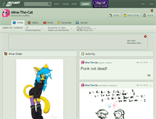 Tablet Screenshot of mina-the-cat.deviantart.com