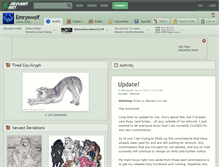 Tablet Screenshot of emryswolf.deviantart.com