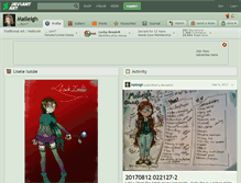 Tablet Screenshot of maileigh.deviantart.com