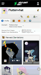 Mobile Screenshot of flutterwhat.deviantart.com