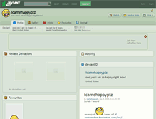 Tablet Screenshot of icamehappyplz.deviantart.com