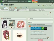 Tablet Screenshot of hirashi09kawame.deviantart.com