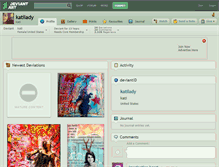 Tablet Screenshot of katilady.deviantart.com