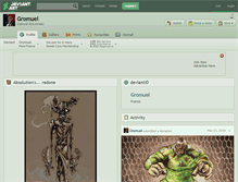 Tablet Screenshot of gromuel.deviantart.com