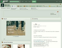 Tablet Screenshot of bee-xxx.deviantart.com