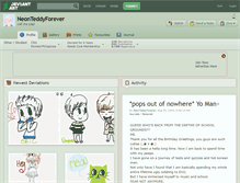 Tablet Screenshot of neonteddyforever.deviantart.com