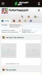 Mobile Screenshot of flutterhappyplz.deviantart.com