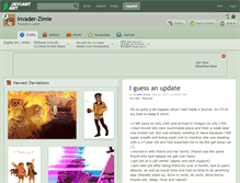 Tablet Screenshot of invader-zimie.deviantart.com