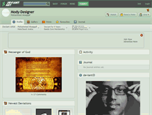 Tablet Screenshot of mody-designer.deviantart.com