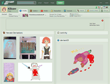 Tablet Screenshot of killcow.deviantart.com