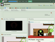 Tablet Screenshot of callmesora.deviantart.com