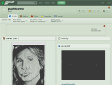Tablet Screenshot of graphiteartist.deviantart.com
