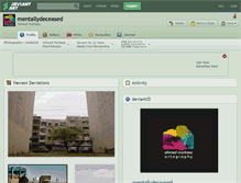 Tablet Screenshot of mentallydeceased.deviantart.com