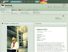 Tablet Screenshot of heartsung.deviantart.com