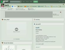 Tablet Screenshot of issarlk.deviantart.com
