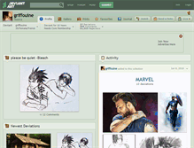 Tablet Screenshot of griffouine.deviantart.com