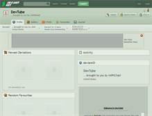 Tablet Screenshot of devtube.deviantart.com