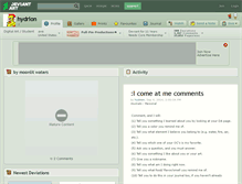 Tablet Screenshot of hydrion.deviantart.com