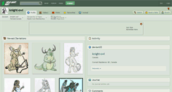 Desktop Screenshot of knight-owl.deviantart.com