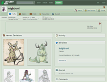 Tablet Screenshot of knight-owl.deviantart.com
