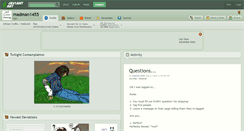 Desktop Screenshot of madman1455.deviantart.com