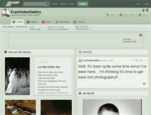 Tablet Screenshot of evanhodsongallery.deviantart.com