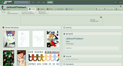 Desktop Screenshot of girlemoofthedesert.deviantart.com