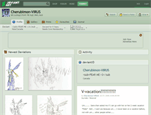 Tablet Screenshot of cherubimon-virus.deviantart.com