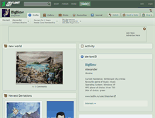 Tablet Screenshot of bigblow.deviantart.com