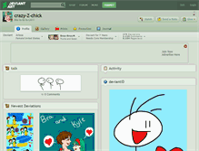 Tablet Screenshot of crazy-z-chick.deviantart.com