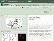 Tablet Screenshot of halfbreed.deviantart.com