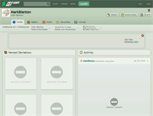 Tablet Screenshot of markblanton.deviantart.com