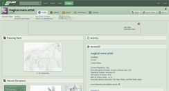 Desktop Screenshot of magical-mare-artist.deviantart.com