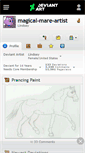 Mobile Screenshot of magical-mare-artist.deviantart.com