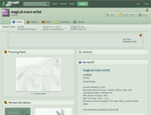 Tablet Screenshot of magical-mare-artist.deviantart.com