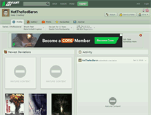 Tablet Screenshot of nottheredbaron.deviantart.com