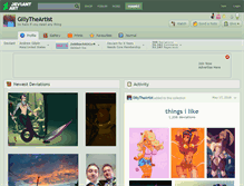 Tablet Screenshot of gillytheartist.deviantart.com