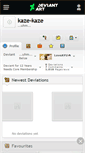 Mobile Screenshot of kaze-kaze.deviantart.com