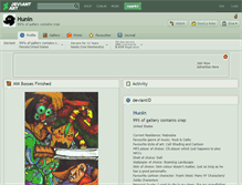 Tablet Screenshot of hunin.deviantart.com