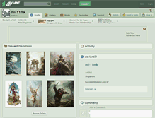Tablet Screenshot of ml-11mk.deviantart.com