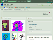 Tablet Screenshot of blue-eyed-irken.deviantart.com