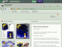 Tablet Screenshot of micumouse.deviantart.com