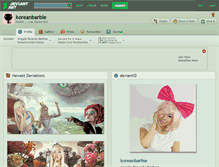 Tablet Screenshot of koreanbarbie.deviantart.com