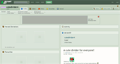 Desktop Screenshot of cutedivider4.deviantart.com