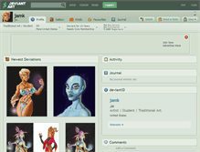Tablet Screenshot of jamk.deviantart.com