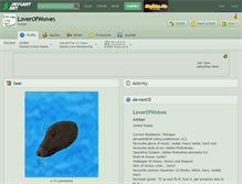 Tablet Screenshot of loverofwolves.deviantart.com